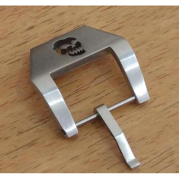 Stainless Steel Pin Buckle Watch Clasp Jam Tangan Skull Tengkorak