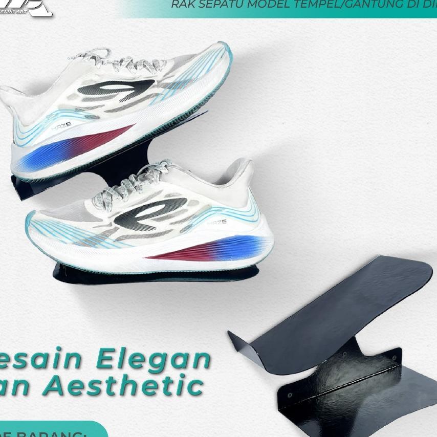 Rak Sepatu Bahan Besi - Rak Tempel Pajangan Sepatu - Display Sepatu Sandal - Ds 01