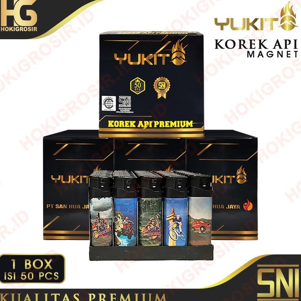 Korek Api Gas / Magnet Yukito / G2000 1 Box Isi 50 Pcs - Korek Gas Roda/Korek Magnet/Korek Pedagang