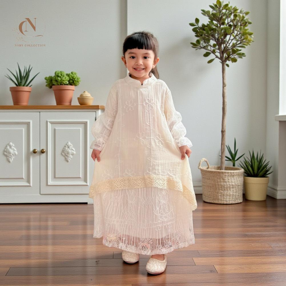 Limited Isabella Gamis Bini Orang Long Dress Malaysia Anak Perempuan 2026 Free Belt Bahan Fairy Crep