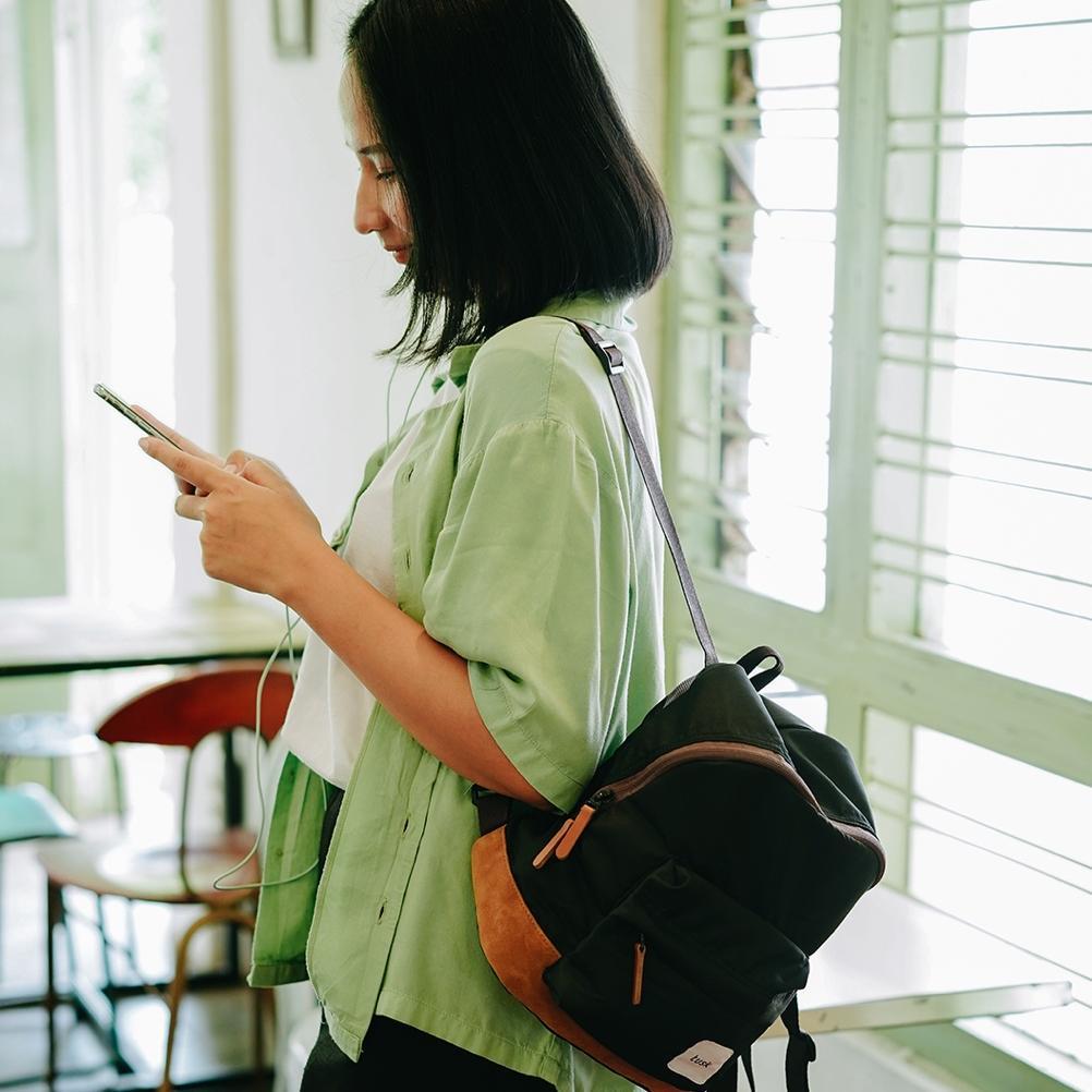 NEW DEALS Tusk Tas Ransel Mini Backpack Tas Pria Wanita Gendong Traveling