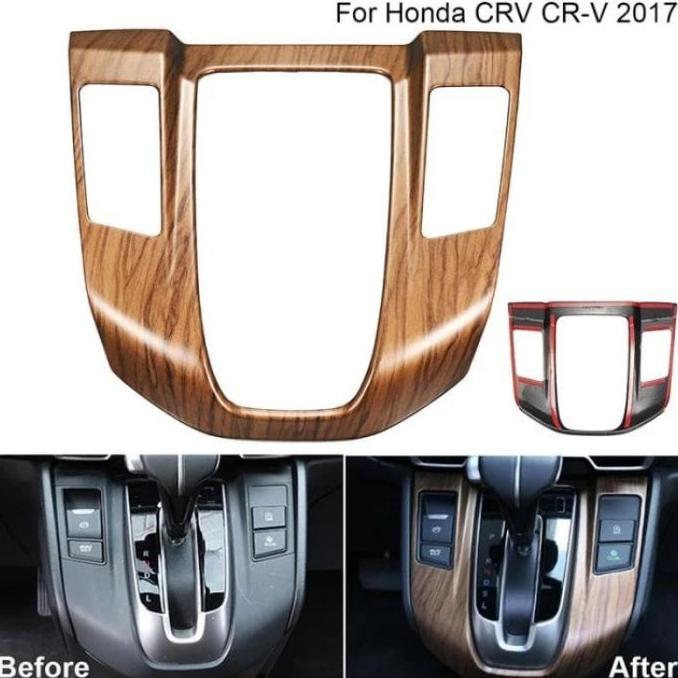Panel matic Honda CRV turbo wood grain warna kayu