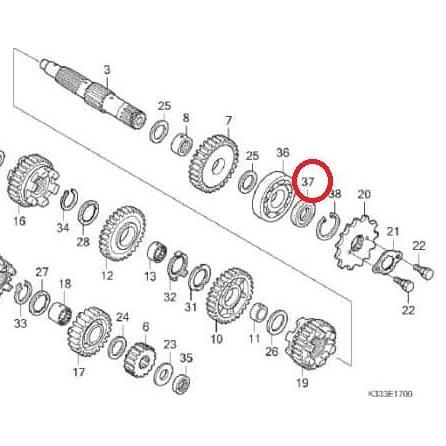 OIL SIL SEAL AS GEAR GIR DEPAN HONDA CBR CBR250R CBU CBR 250R CBR250 R 250-R FI CBU KYJ