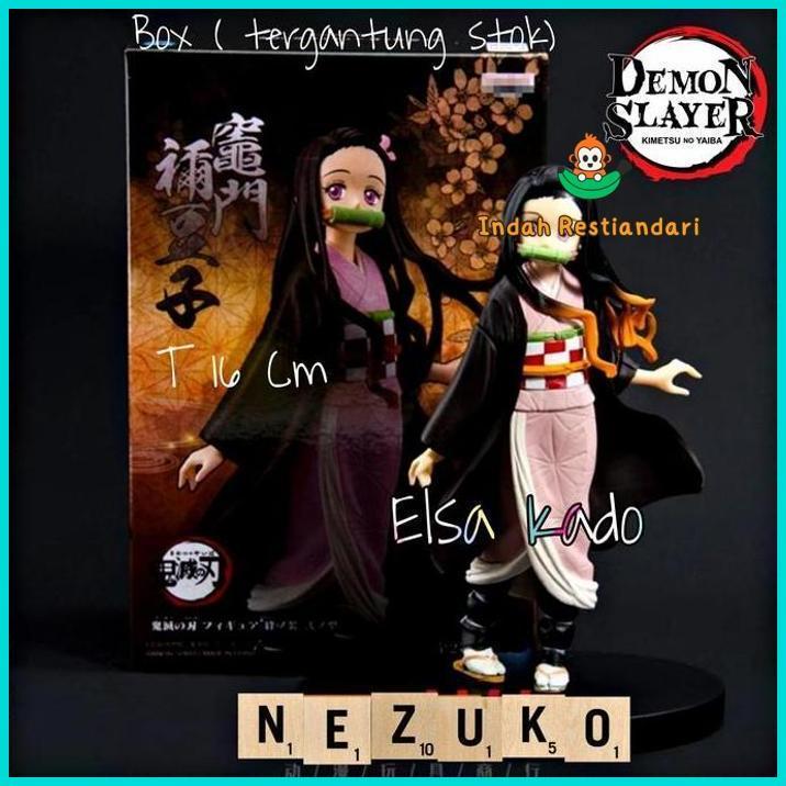 Action Figure Nezuko Kamado Kimetsu No Yaiba Box