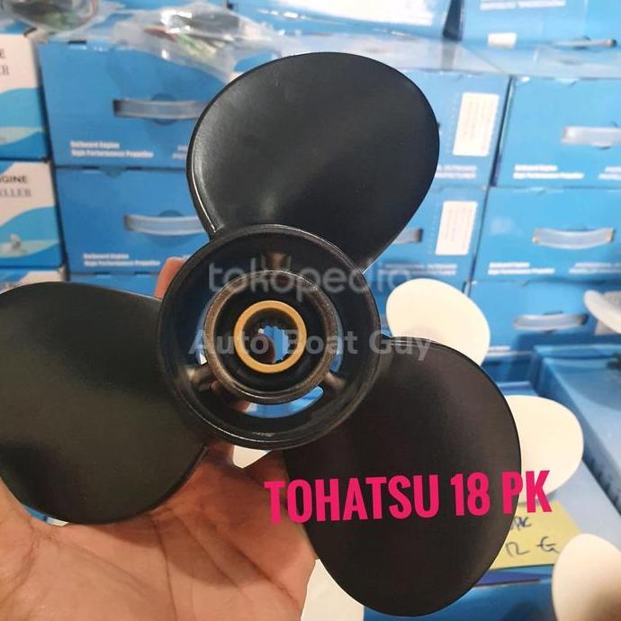 Propeller Tohatsu 18 PK Kipas Baling Mesin Tempel Tohatsu 18 HP