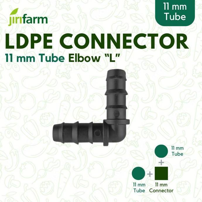 Barb Connector 12 Mm Elbow | Konektor Selang Pe Irigasi Hidroponik Elbow L 12Mm Allshop