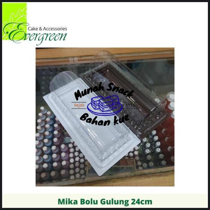MIKA BOLU GULUNG 24CM WARNA PUTIH ATAU COKLAT FAVORIT