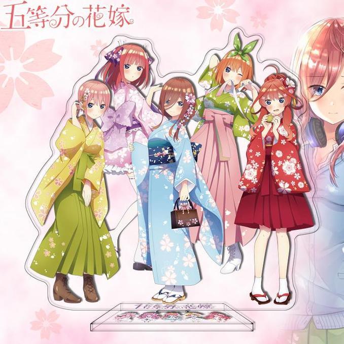 Pajangan / akrilik action figure anime gotobun no hanayome miku itsuki ichika nakano