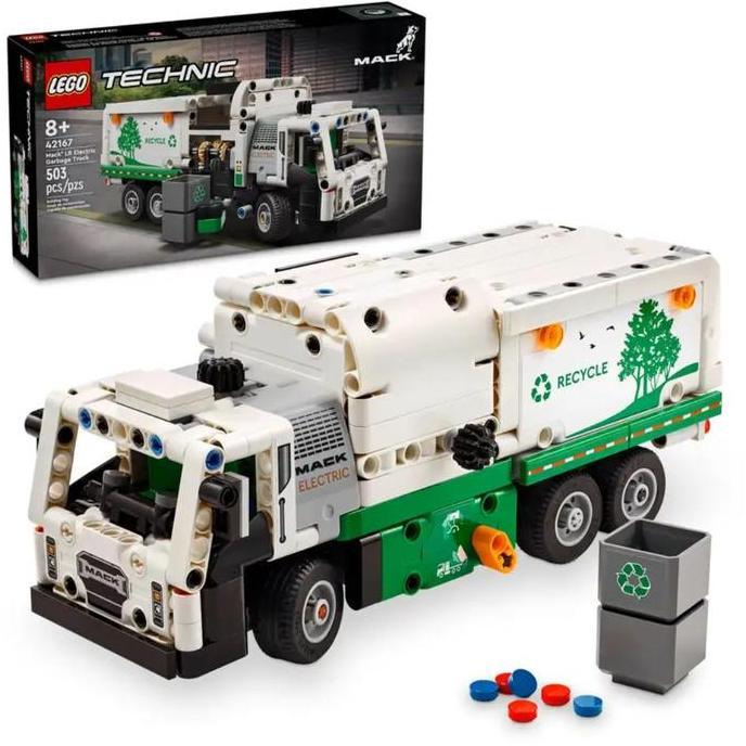 Lego DIY Technic Mack LR. Truck Mack Brick Truk Sampah