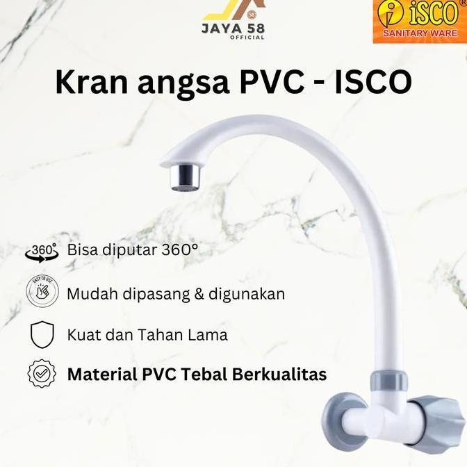 Kran Angsa Pvc 1/2 Inch Kran Air Dapur Cuci Piring Fleksibel / Keran Angsa Plastik Isco Allshop
