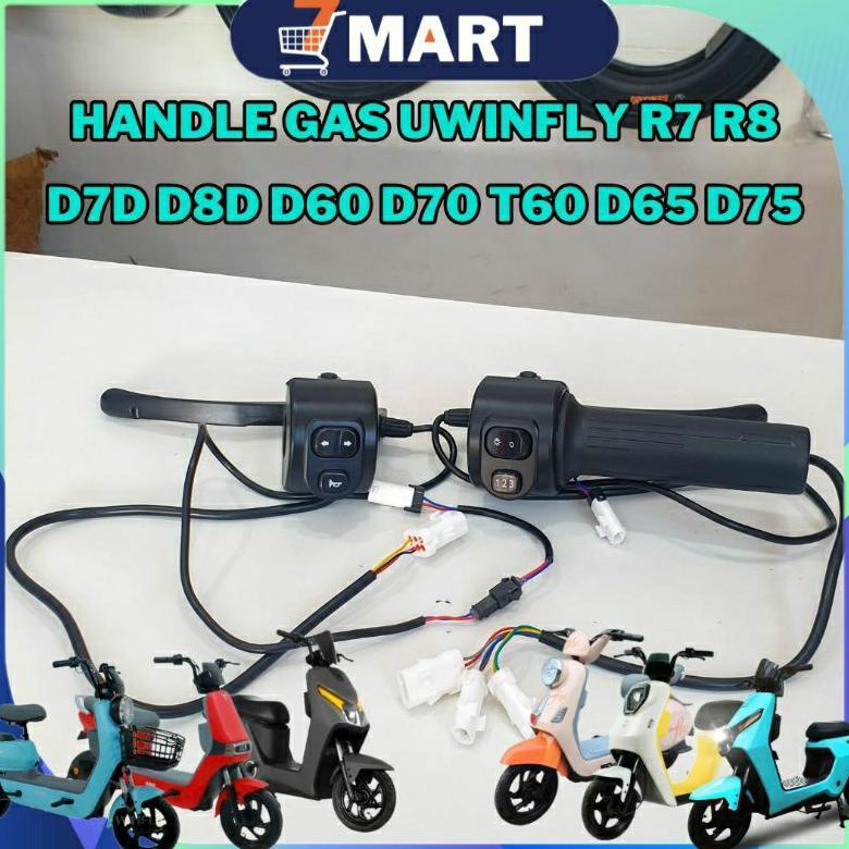 Handle Gas Sepeda Listrik Uwinfly D7D D8D M60 D60 D70 D65 D75 R7 R8 Saklar Lampu Throttle Gas Uwinfl