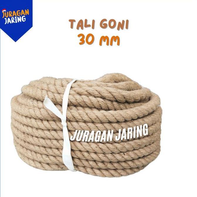 Tali Tambang Goni 30 mm Dadung Besar PER METER untuk dekorasi, angkat barang maupun tali tarik tamba