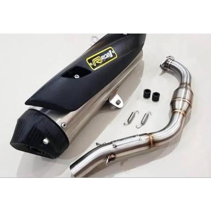 Knalpot Standar Racing Rob1 Nmax new / Aerox New - Vcap / Xcap
