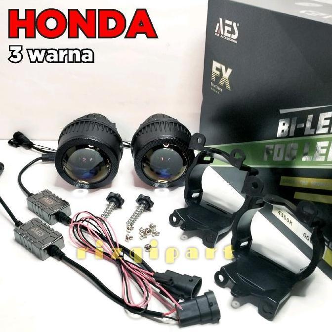 Foglamp Biled AES 3 warna 3 inch FX Blue lens sepasang