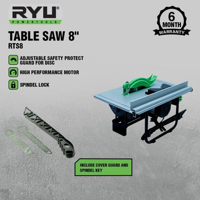 Ryu Mesin Gergaji Meja Circular Saw Table Saw Rts8 Rts 8 Inch