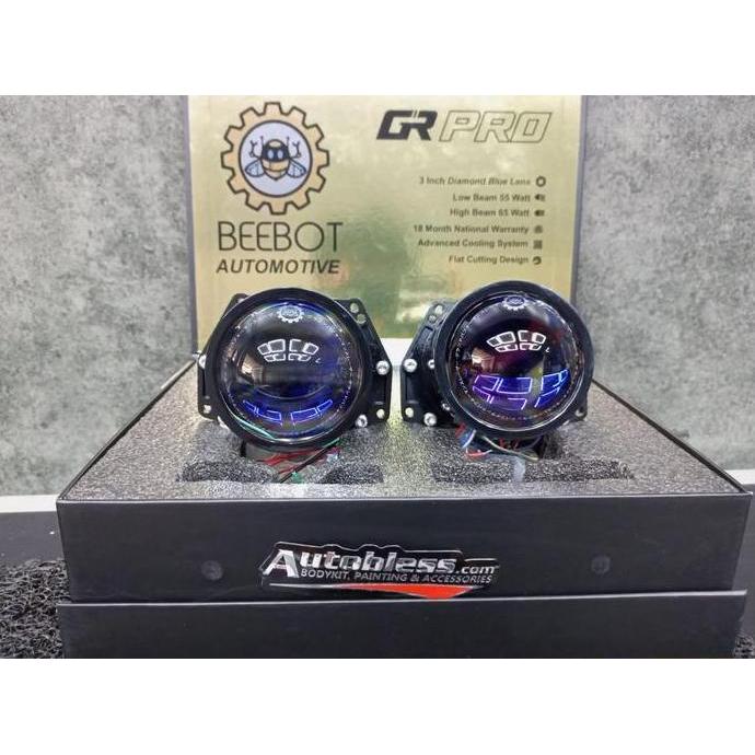 Projector BiLed Beebot GR Pro 3" FREE PASANG
