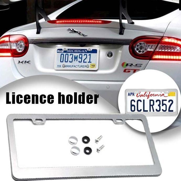 FRAME PLAT NOMOR MOBIL PUTIH FRAME PLAT NOMOR MOBIL STAINLESS FRAME PLAT NOMOR MOBIL JDM ASLI
