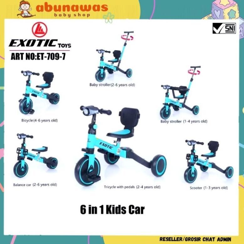BALANCE BIKE SEPEDA RODA 3 TIGA TRICYCLE PUSH 3IN1 ANAK EXOTIC PMB 20-7, PMB 20-8, ET 5511, ET 5512,