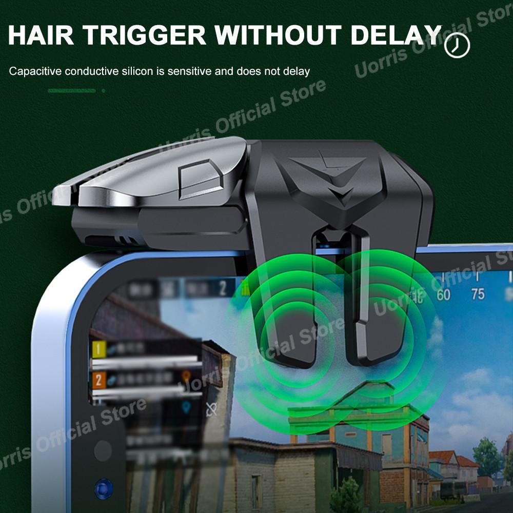 Uorris G21 Trigger Pubg Ff Fps L1 R1 Gaming Six Finger Trigger Gaming