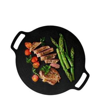 New- Wajan Konduksi Panggangan Jumbo 34Cm Wajan Besi Bbq Korea Anti Lengket Alat Keramik Pan Dengan 