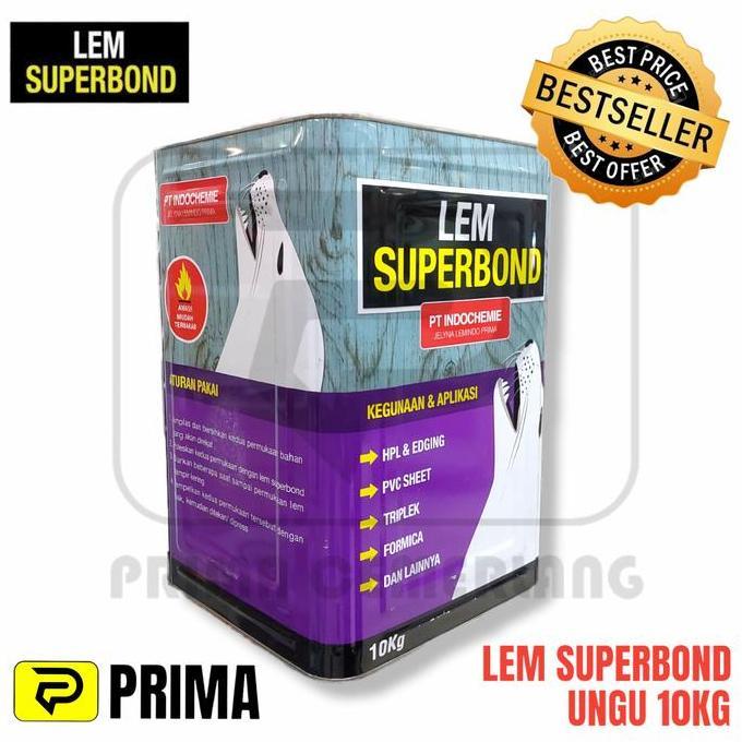 amoeemir- LEM SUPERBOND UNGU 10KG / Lem PVC Sheet / Lem TACO Sheet / Lem Kayu Diskon