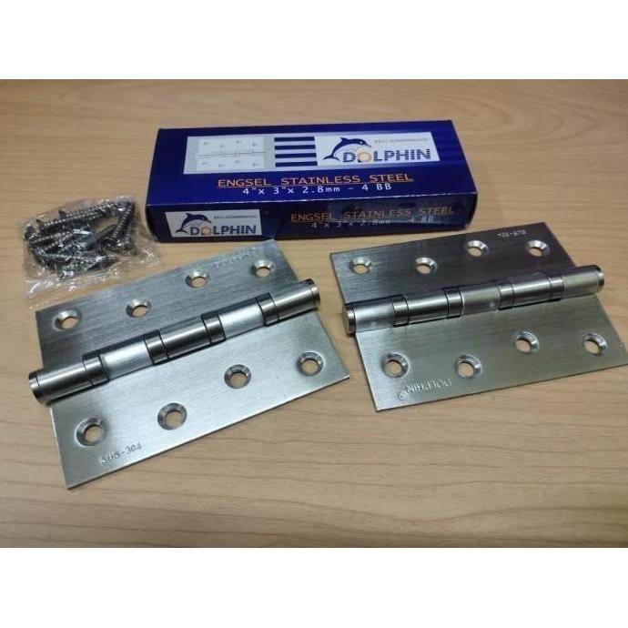 Engsel pintu stainless dolphin 3 inch