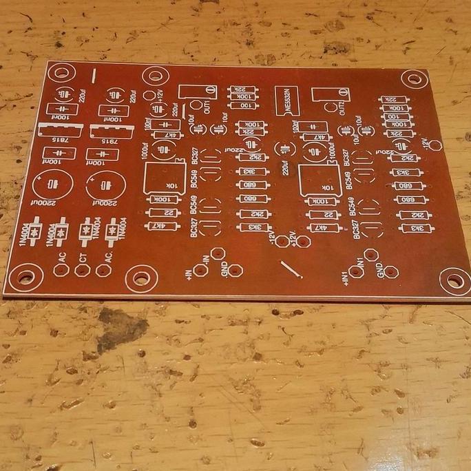 PCB PREAMP MIC DYNAMIC LOW NOISE BALANCE BALANCED AUDIO 2 INPUT MIC DAN REGULATOR BBM27
