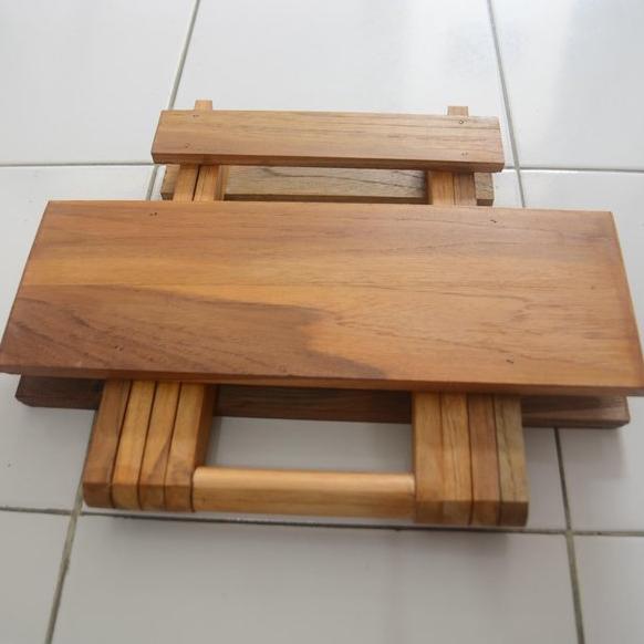 MEJA BELAJAR LIPAT MULTIFUNGSI MEJA KAYU ASLI KAYU JATI