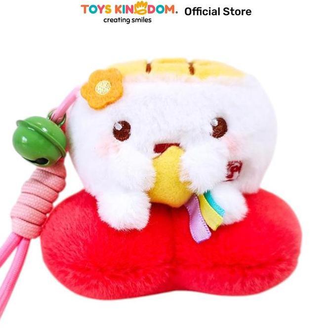 Toys Kingdom Kiddy Fun Gantungan Kunci Boneka Plush Hannari Tofu Carrot - Mix Keychain Key Holder Ke