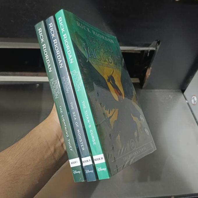 5 books Percy Jackson and The Olympians Box Set English Story (english/Indonesia)