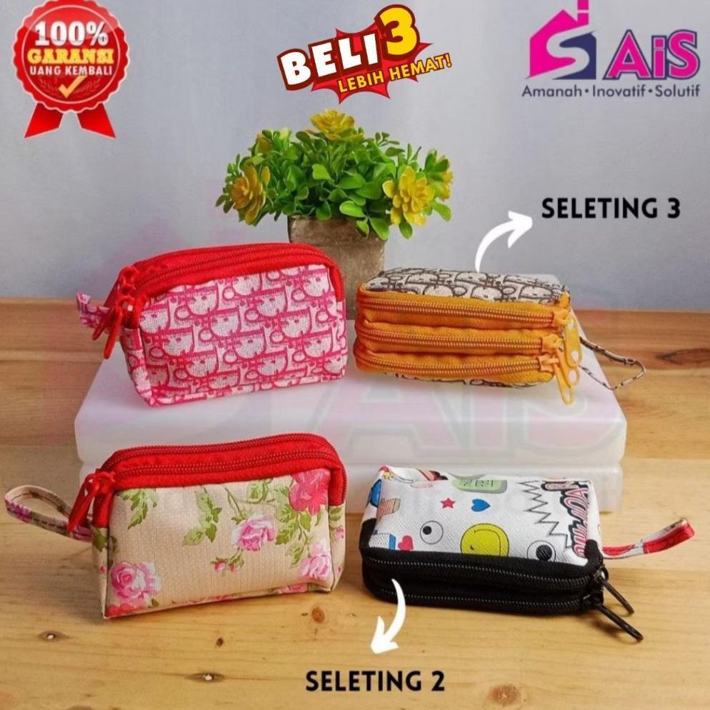 DOMPET ELEGAN WANITA DOMPET KOIN 3 SEKAT DOMPET 2 SEKAT PREMIUM DOMPET UANG