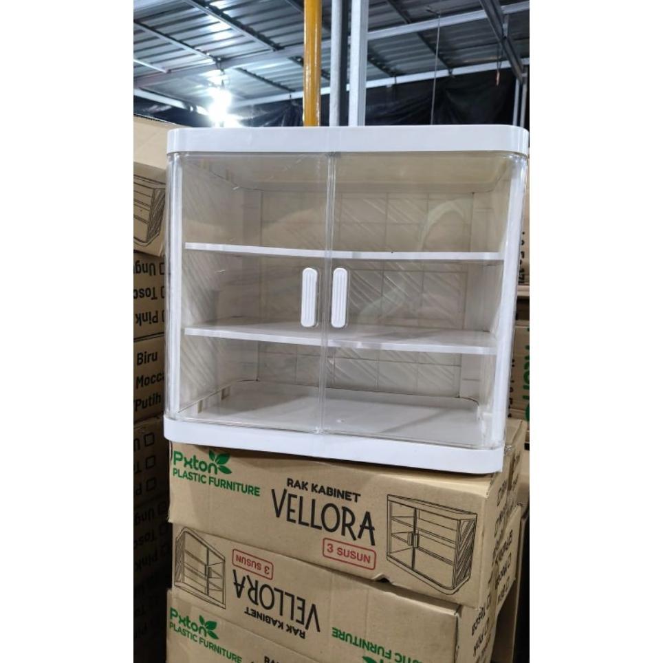 Susun 3 - Rak Plastik /Rak Food Cabinet Bistro/ Food Container/ Rak Makanan