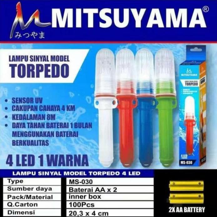 Ready Lampu Sinyal Torpedo Mitsuyama MS-030/Lampu Nelayan 1Warna LED murah
