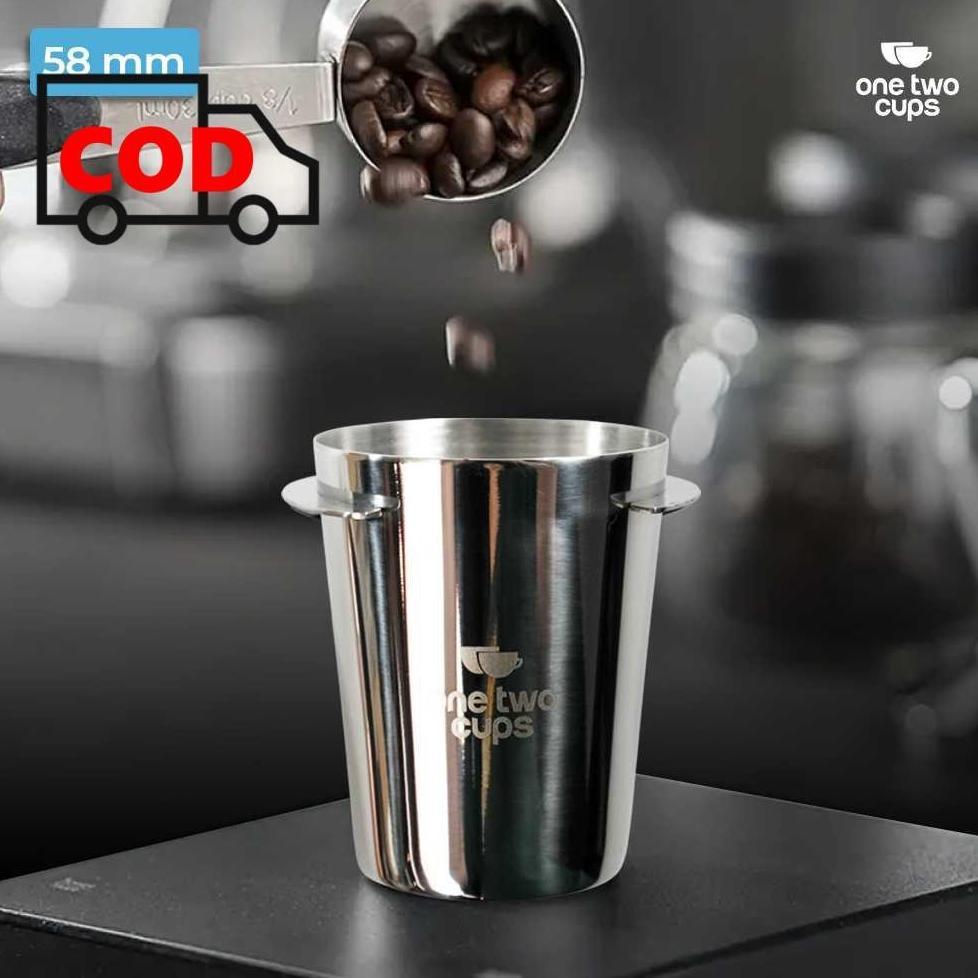 Cangkir Takaran Dosing Cup Espresso 58Mm Gelas Takar Kopi Stainless Steel Alat Kopi Pres Kopi Perala