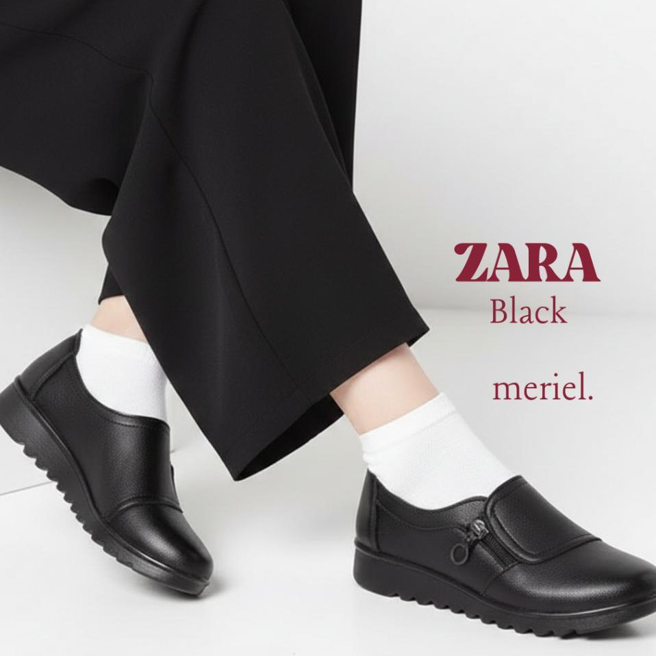 Sepatu Wanita Zara Produk Terbaru Loafer Murah Terjamin Slip On Kerja Casual Flat Shoes Terbaik 2026
