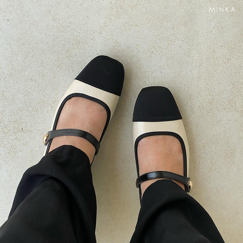 HOT MINKA KIM Mary Jane Flats