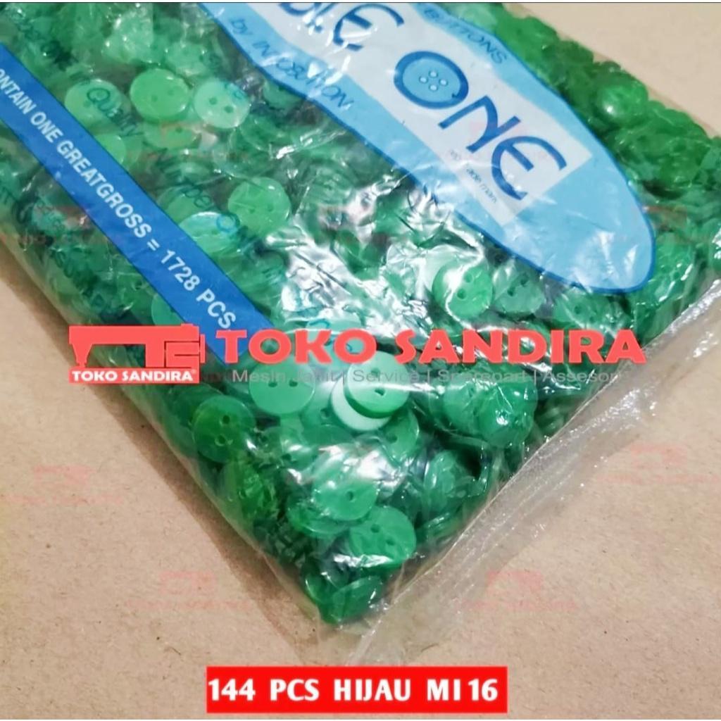 144 Pcs Kancing Kemeja Lubang 2/Kancing Baju Diameter 11 Mm/Kancing Baju Murah/Kancing 18L/Kancing K