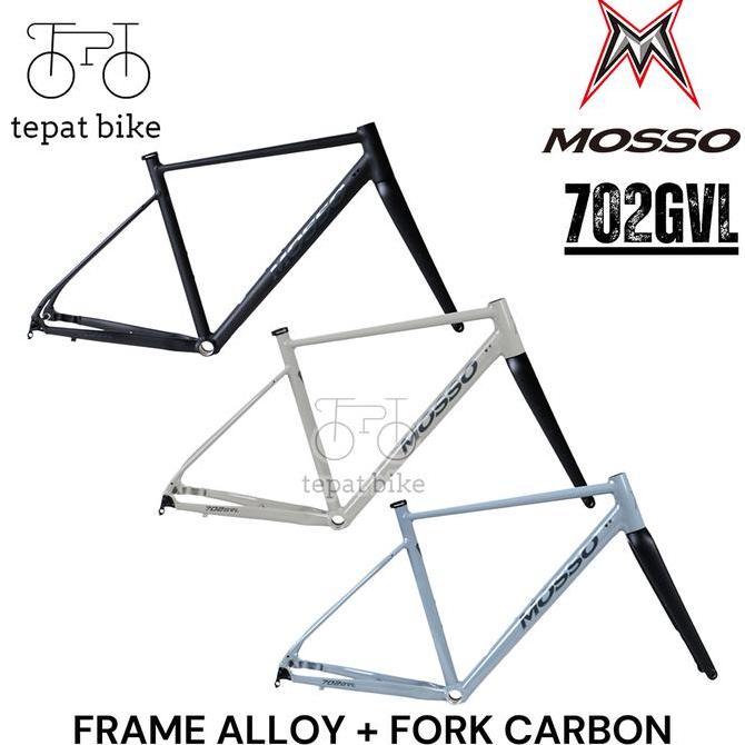 Frame Fork Mosso 702GVL Gravel Bike Alloy 7005 Ringan + Fork Carbon T700 / Mosso 702 GVL