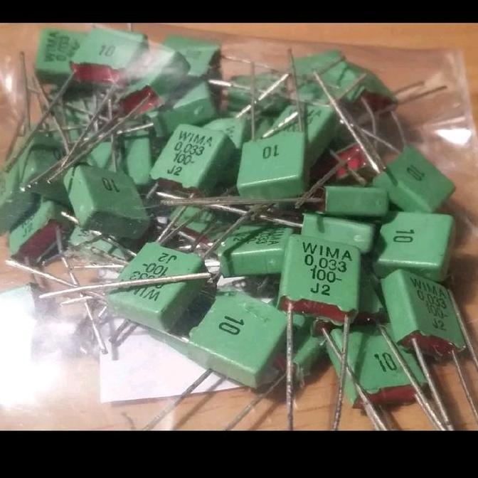 CAPACITOR FKP 0.033 0.033UF 33NF 33N 33 NF 100V 0,033 33NF / 100V WIMA BBM27