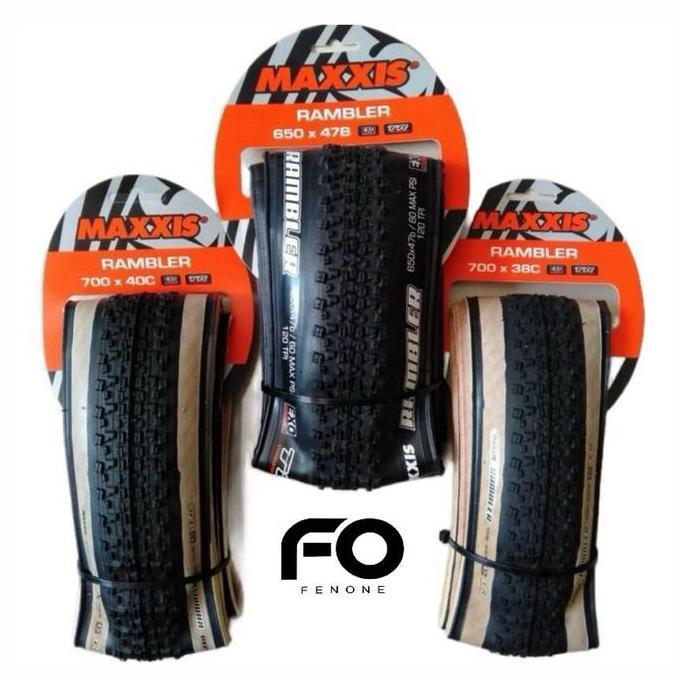MAXXIS TIRE RAMBLER GRAVEL 650bx47 700x40c 700x38c / ban gravel maxxis rambler / Ban luar sepeda gra
