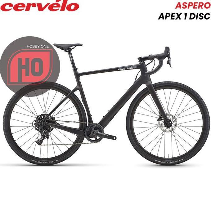 CERVELO ASPERO APEX 1 DISC Satin Black - Full Bike Gravel