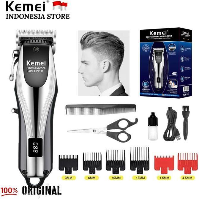 Kemei Hair Clipper Professional KM-2619 Grooming Kit Alat Cukur Rambut Mesin Cukuran Kemei KM 2619