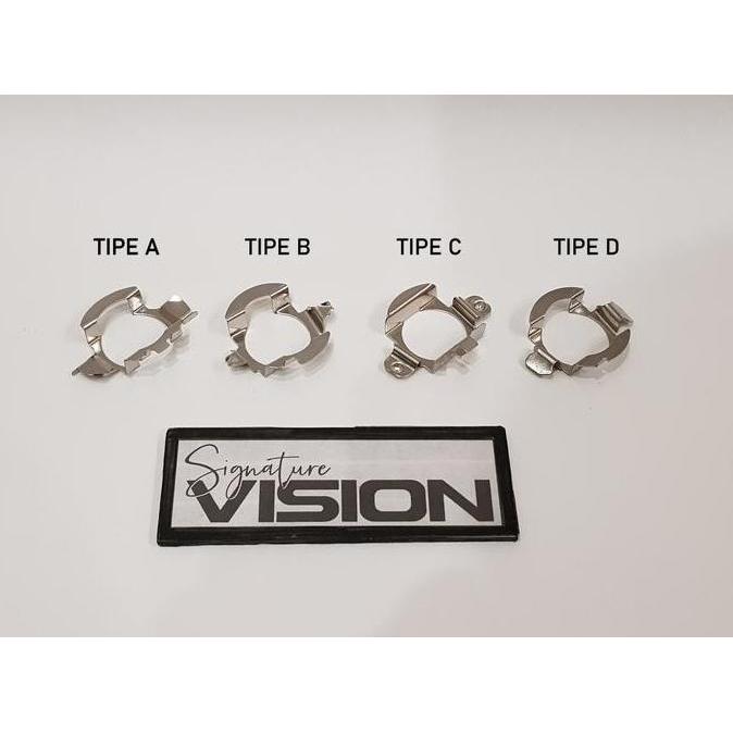 DE186 - H7 Socket Ring Adapter HID LED untuk Mercedes BMW Audi