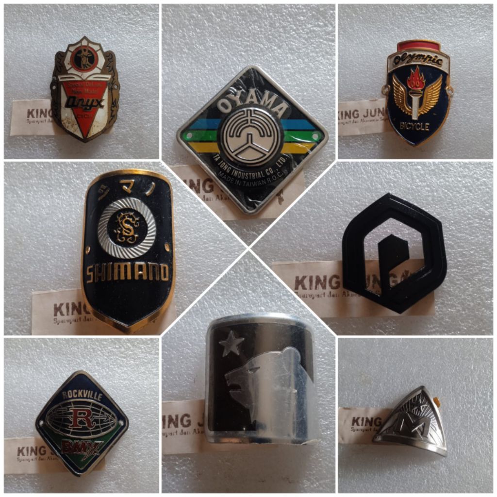 Logo sepeda emblem Oryc Oyama Polygon Shimano Olympic Marin Rockville