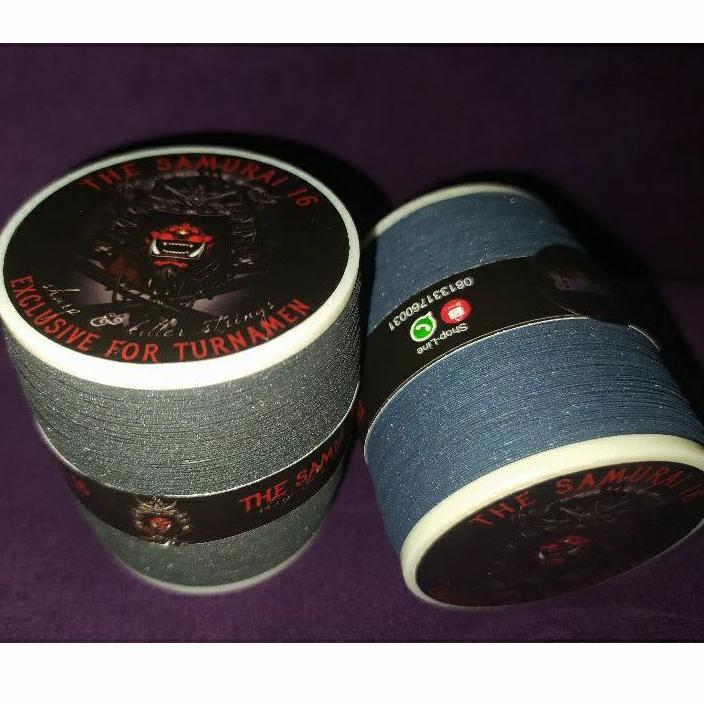 SHAQUEENA GELASAN SAMURAI SENAR MATI TOTAL HITAM/BIRU KUAT BERKUALITAS