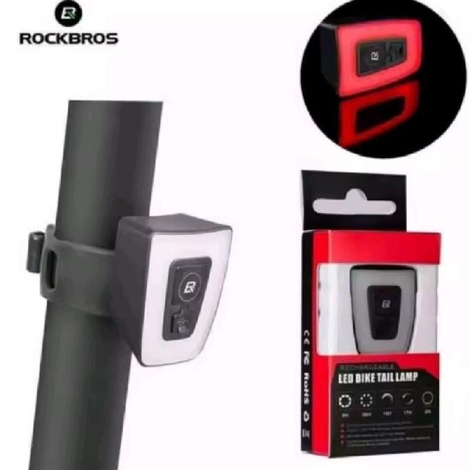 Lampu Belakang Rockbros Rechageble