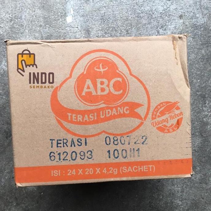 rebapin - abc terasi udang sachet dus 24 x 20 x 4.2g / abc sambal terasi udang sachet karton