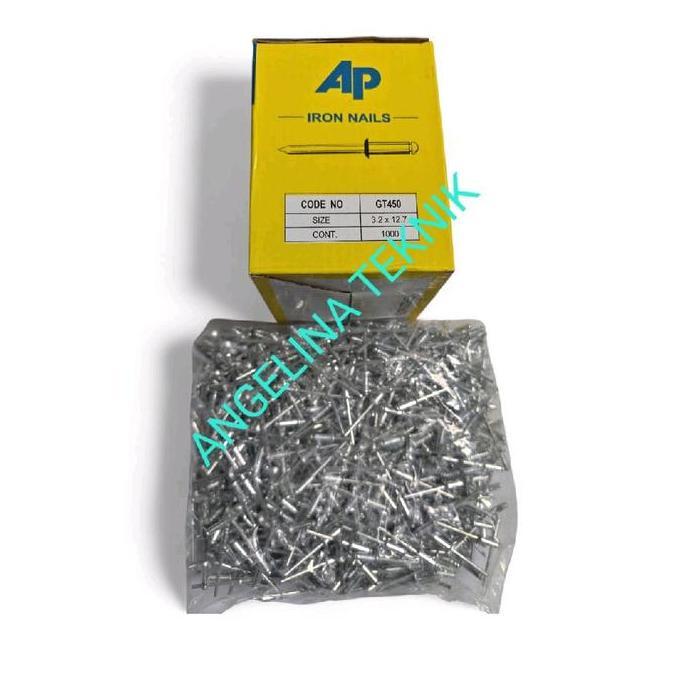 Ap Paku Rivet #450 / Paku Rivet 3.2 X 12.7Mm Ap Murah