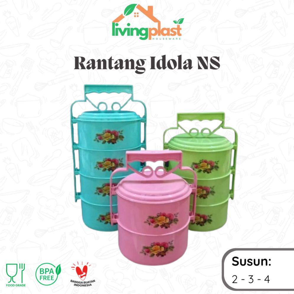 New Rantang Idola Ns Susun 2 3 4 / Rantang Nasi / Rantang Plastik / Kotak Makan Susun / Kotak Makan