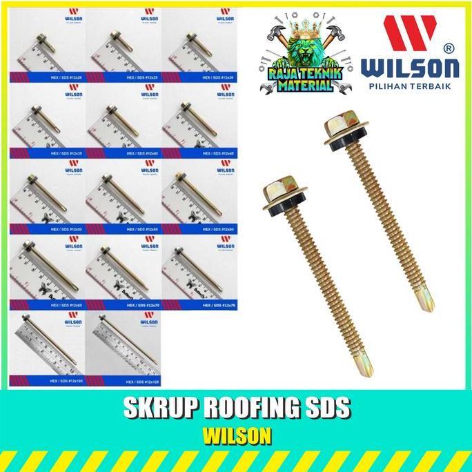 [1 Box] Lengkap Sekrup Roofing Wilson - Baut Sekrup Baja Ringan Screw / Ruping Skrup Sds #12X20 12X2